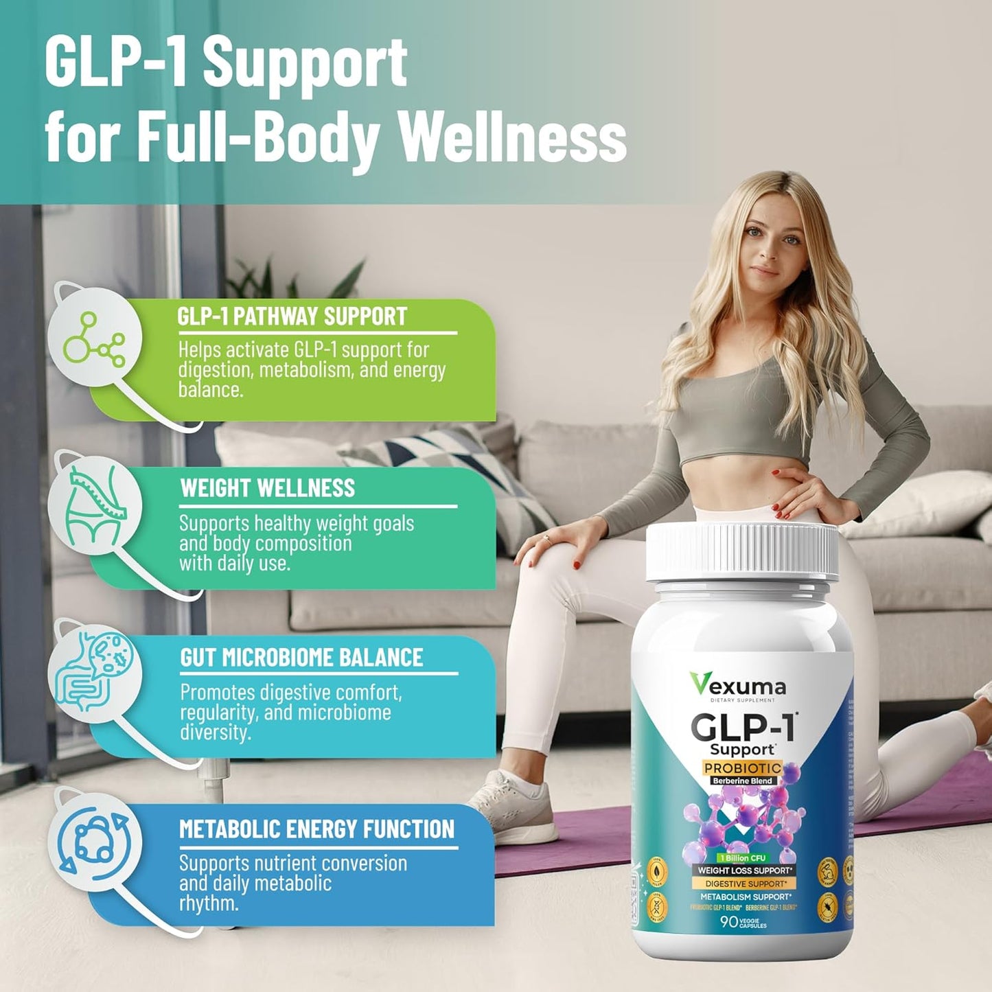 Vexuma GLP-1 Support Probiotic Supplement