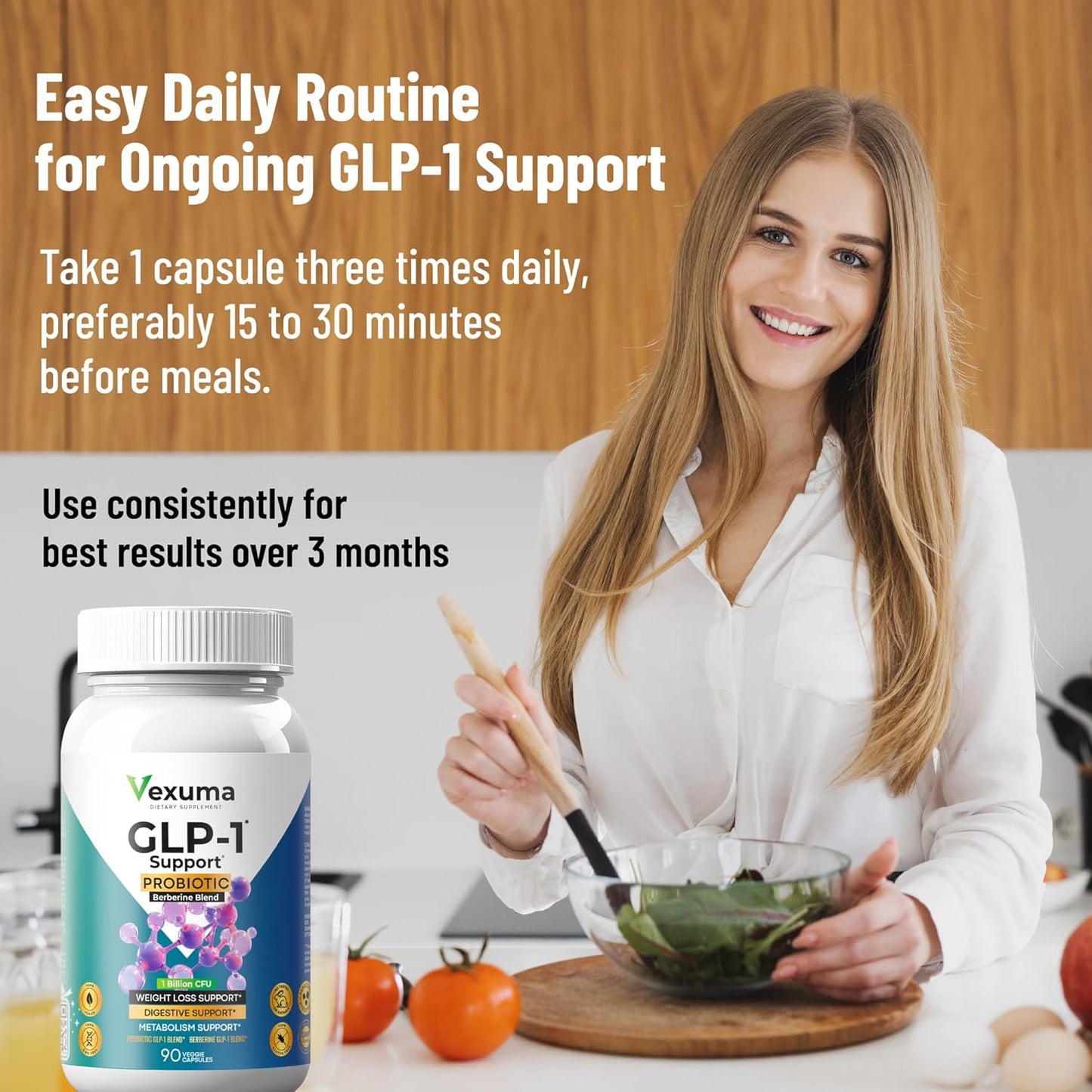 Vexuma GLP-1 Support Probiotic Supplement