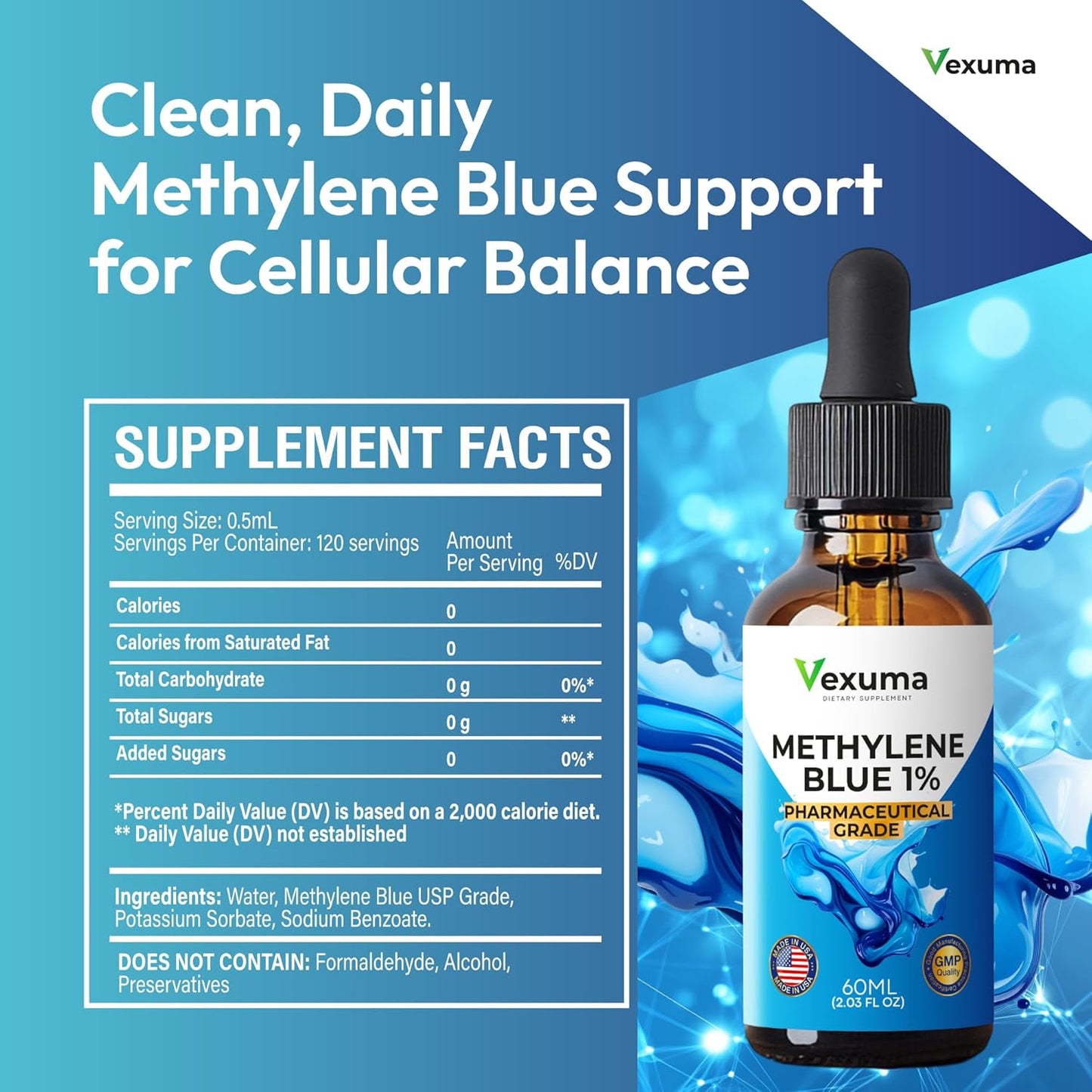 Vexuma Methylene Blue Drops